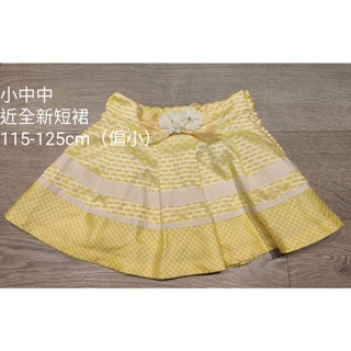 專櫃小中中童裝 黃色氣質公主風短裙(GAP、Uniqlo、NET、ZARA、Puzzle、麗嬰房、正韓童裝)