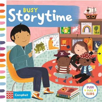 Busy Storytime (硬頁推拉書)(硬頁書)/Campbell Books Busy Books 【三民網路書店】