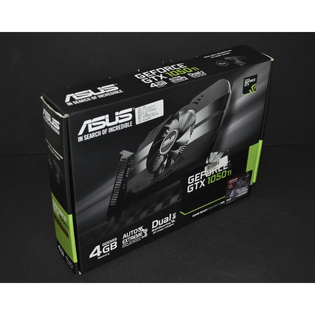 Asus 華碩 PH-GTX1050TI-4G (GTX1050 Ti 4G D5 128-bit) 非GTX1060