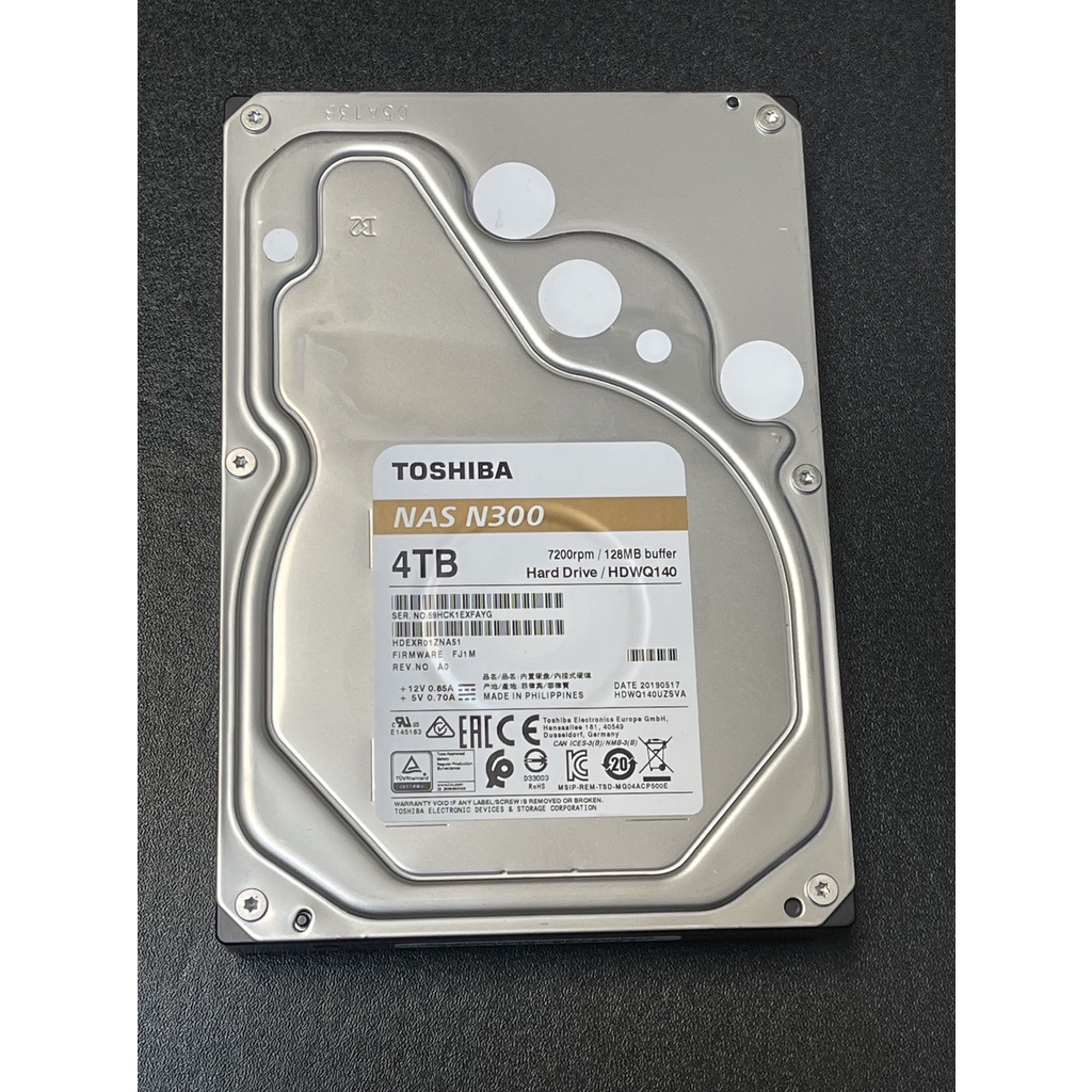 Toshiba 4TB NAS N300 硬碟