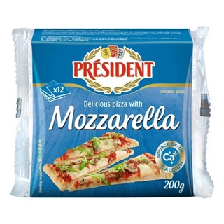 【馥品屋】總統牌 Mozzarella瑪芝瑞拉切片乾酪 200g
