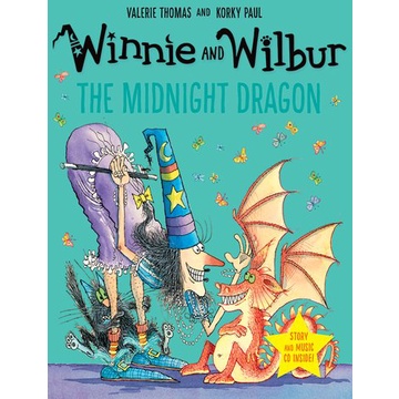 Winnie and Wilbur The Midnight Dragon (1平裝+1CD)(有聲書)/Valerie Thomas【禮筑外文書店】