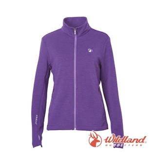 Wildland 荒野】女 彈性針織時尚保暖外套-紫羅蘭 -深墨綠0A62607