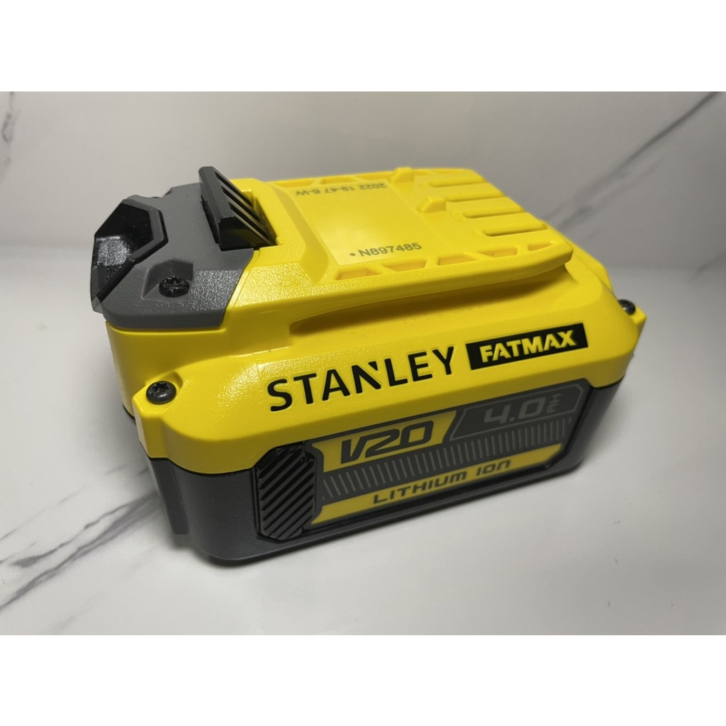 史丹利 新款Stanley FATMX 18V 20V 4.0Ah 滑軌式充電電池-新款用 史丹利4.0.