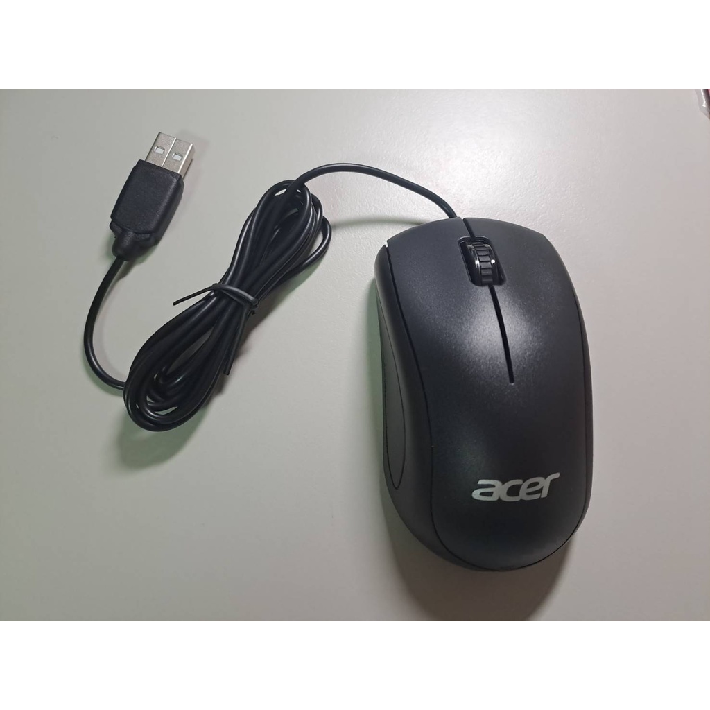 宏碁acer 原廠有線滑鼠 USB滑鼠 光學滑鼠 霧面設計削光好手感 USB鍵盤-小款 MP368