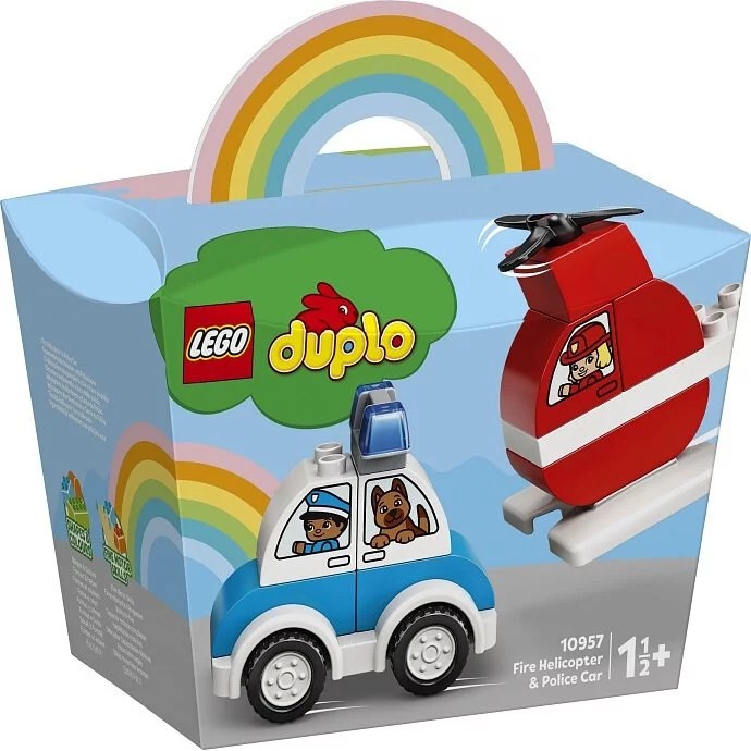 樂高LEGO得寶Duplo系列 消防直升機 &amp; 警車 10957