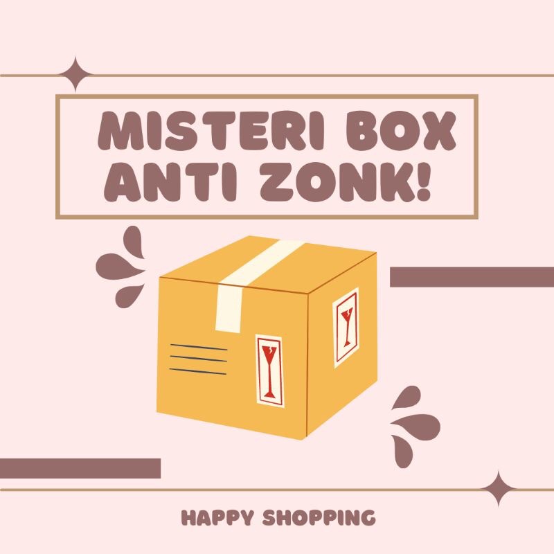 MISTERI BOX ANTI ZONK(Hijab,aksesoris,barang unik,snack,dll)