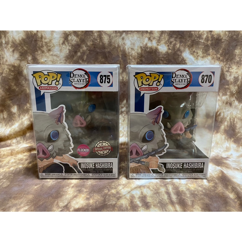 [現貨]Funko POP-鬼滅之刃 875 嘴平伊之助 植絨特別版.870 嘴平伊之助