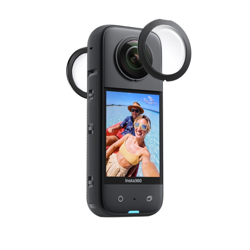 適用Insta360 ONE X3 粘貼式鏡頭保護鏡 insta360 x3全景鏡保護鏡 360X2 鏡頭貼