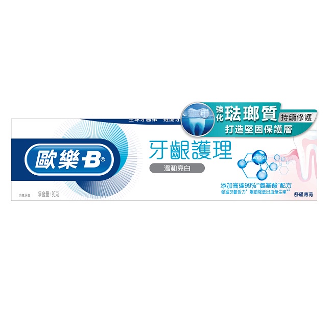 Oral-B 專業牙齦護理牙膏-溫和亮白90g