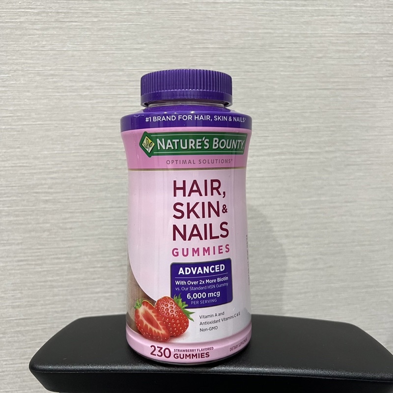 自然之寶 Nature’s bounty hair skin &amp; nails 草莓軟糖 2024期限