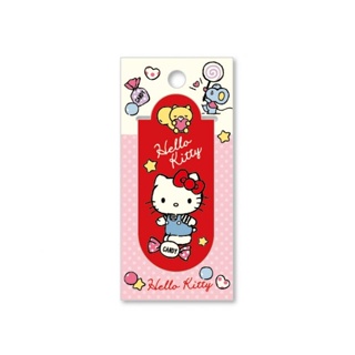 【現貨】小禮堂 Hello Kitty 磁鐵書籤 (紅糖果款)