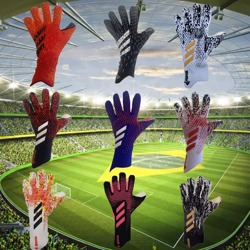 Predator 2022 新款乳膠守門員手套,無手指衛,加厚足球守門員手套,職業足球守門員手套