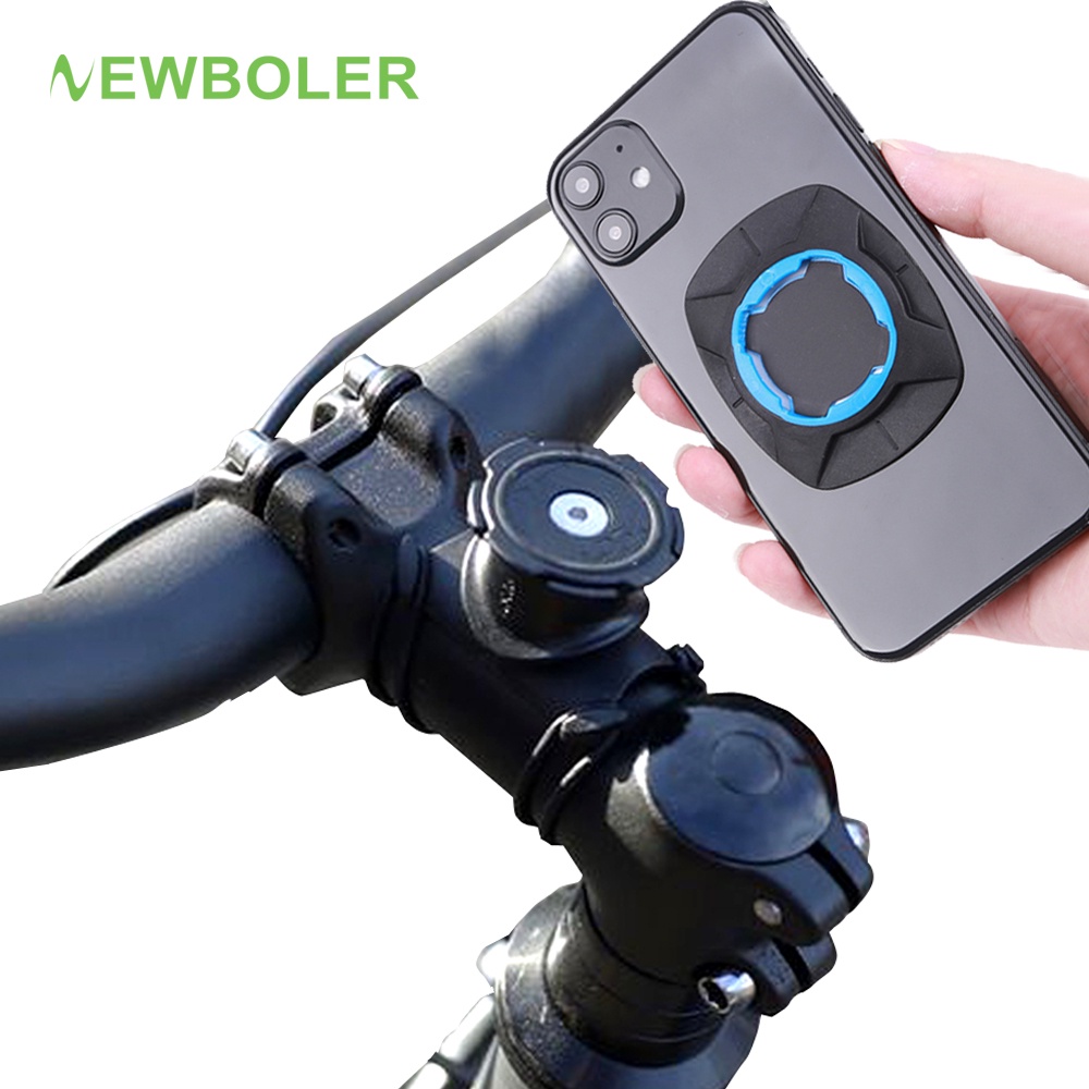 Newboler 摩托車電動自行車手機支架通用車把支架可旋轉自行車手機支架自行車支架