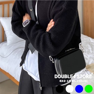 【DOUBLE4】韓國 二合一硬殼小包 相機包 肩背包 男女 韓系 INS 皮 斜背包 大容量 皮革 小包【1029】