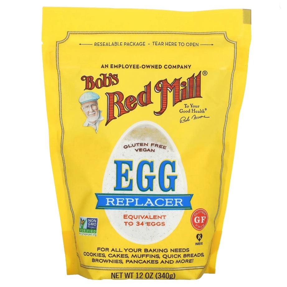 🍳Bob's Red Mill 鮑伯紅磨坊 素蛋粉 代蛋粉（1包=34顆蛋） Egg replacer 340g 純素