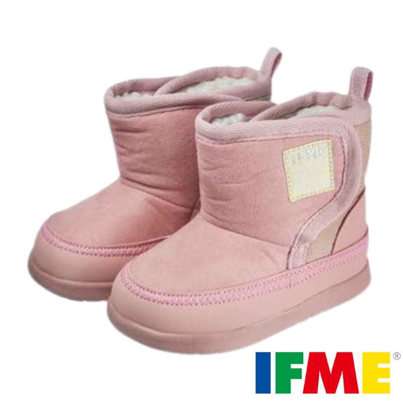[現貨]IFME (適合腳長11.5~13.5公分) 粉款童靴 男童靴子 日本機能鞋 足弓鞋墊 童靴