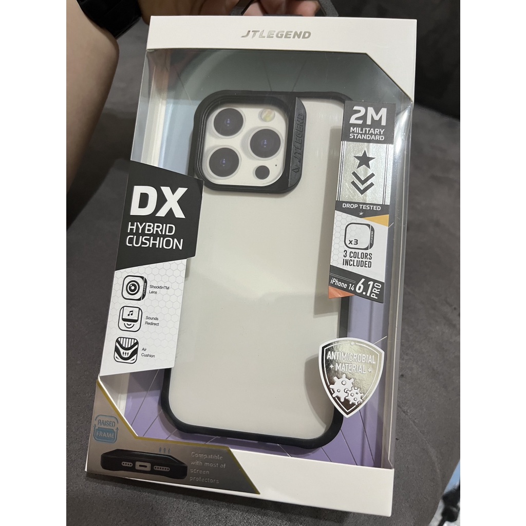 JTLEGEND iPhone14 Pro Max Hybrid Cushion DX 超軍規防摔殼 黑色 二手近全新