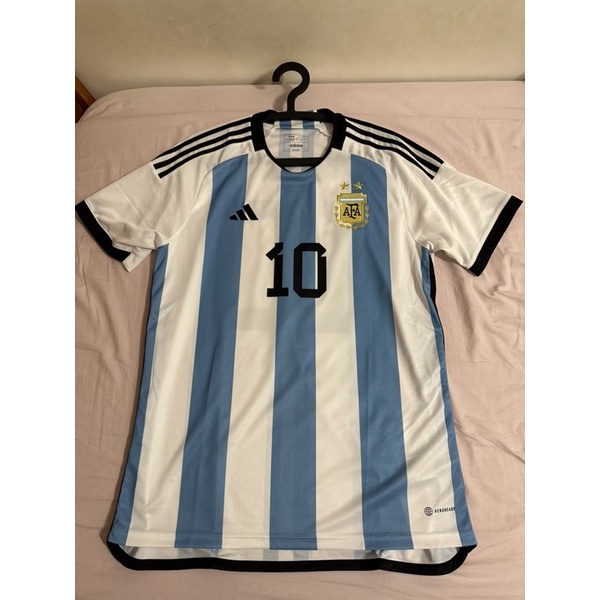 Adidas 阿根廷 2022世界盃 Messi 梅西 球迷版主場球衣