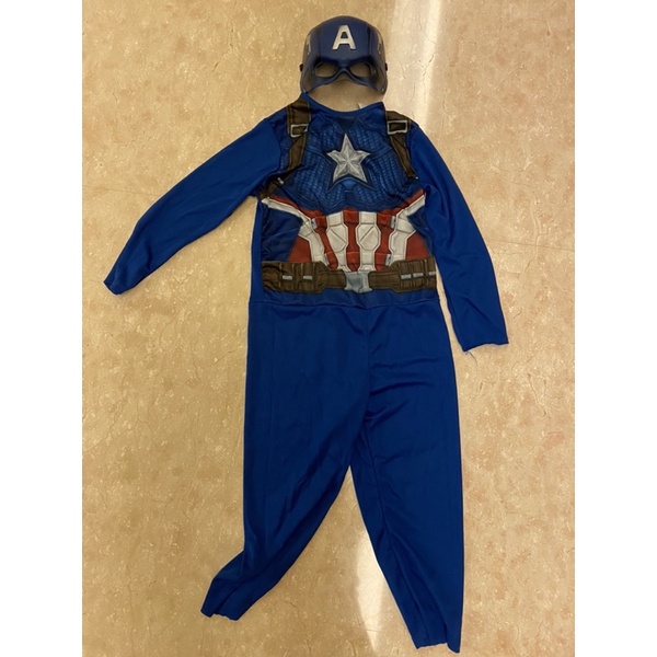 兒童 美國隊長 衣服+面罩(變裝,兒童造型,萬聖節裝扮)