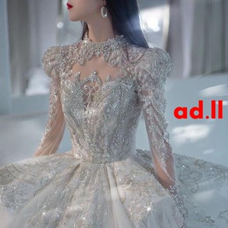 爆款#暢銷##婚紗主紗新款2022新娘女結婚禮服復古宮廷風豪華版法式重工大拖尾