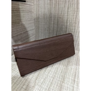 眼鏡盒收納咖啡色可折疊