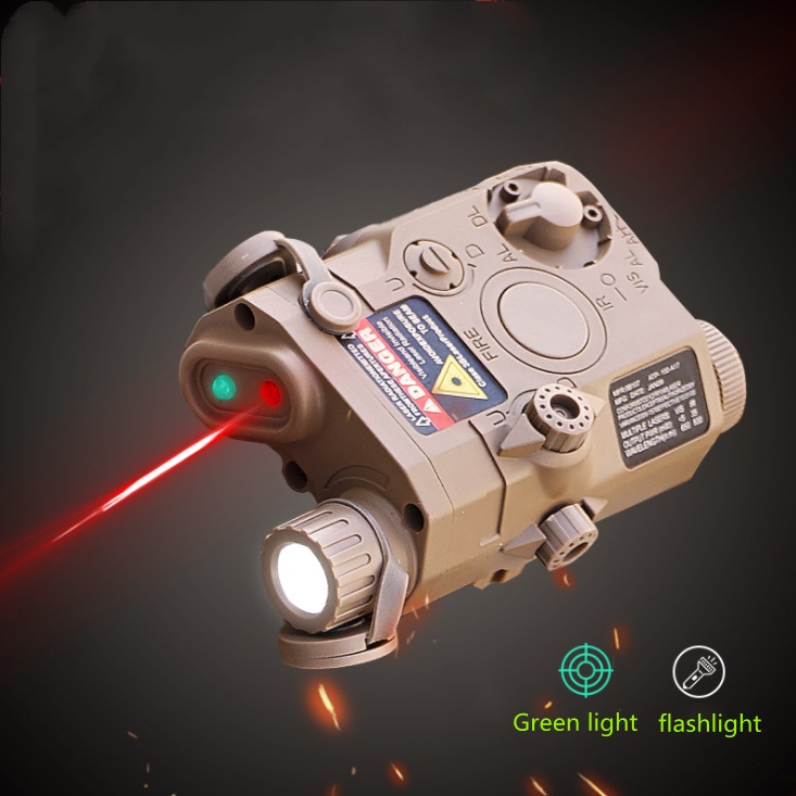 ﹍♕戶外 PEQ-15 LED 燈 + 綠燈紅色雷射盒, 用於 20MM 導軌安裝裝飾配件