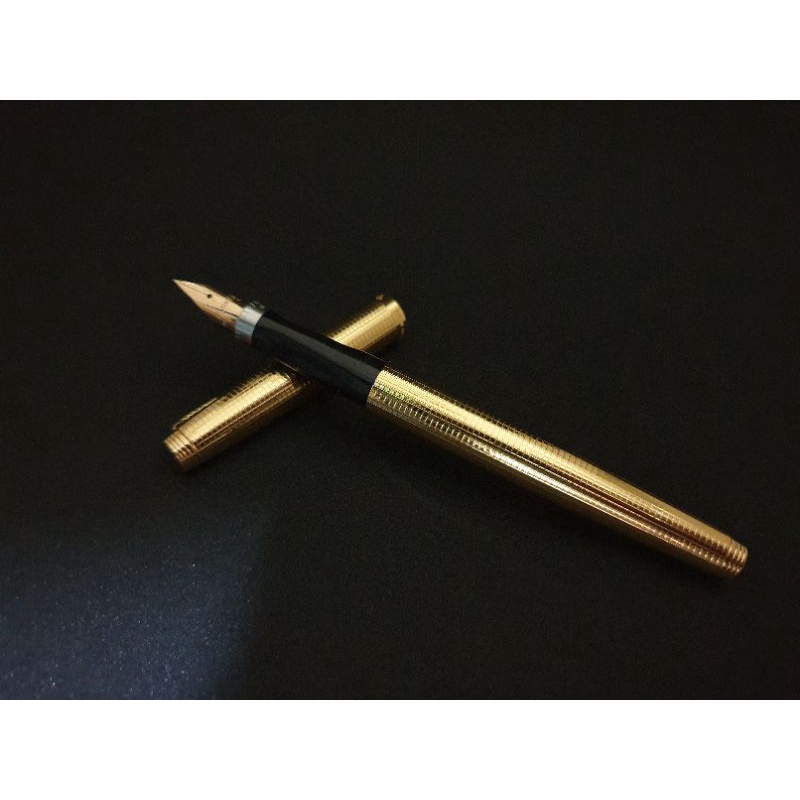 《文物戀》派克 parker 鋼筆 派克75 parker75 美國製 銀格 金格 14K