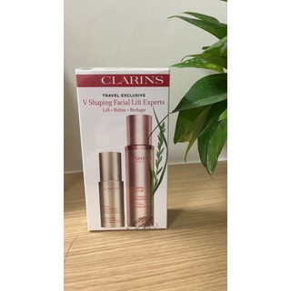 【現貨有發票】Clarins 克蘭詩 V型抗引力逆轉精萃50ml+V型緊緻抗引力大眼精華15ml 提升精華組合