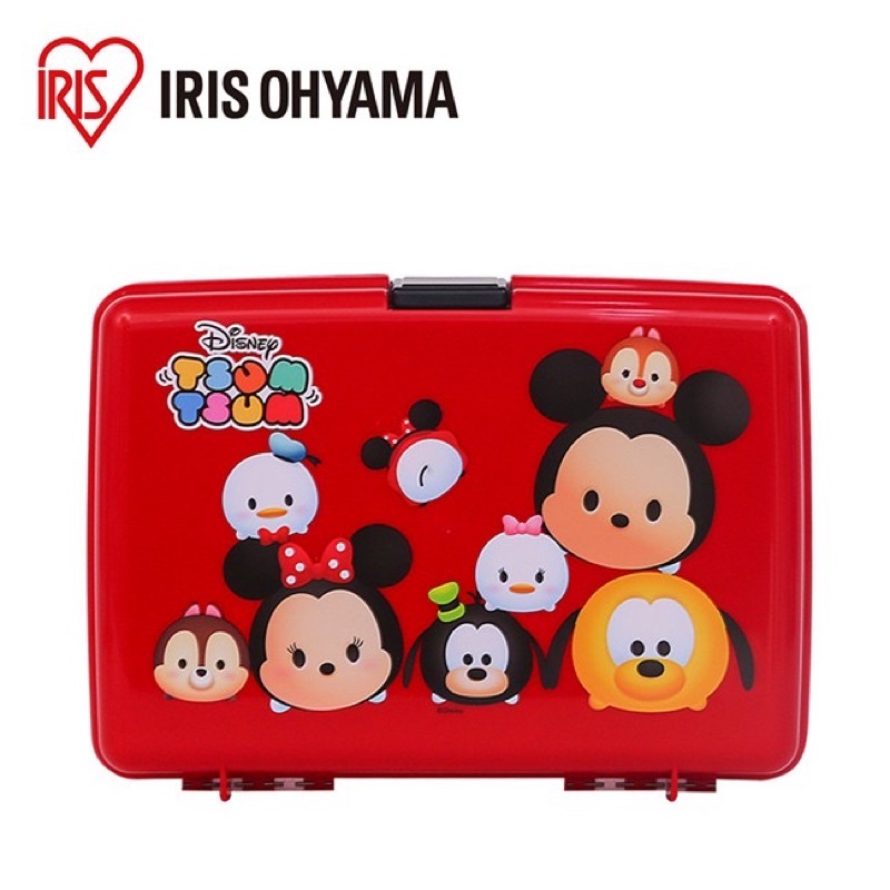 日本Iris Ohyama 迪士尼Tsum Tsum系列手提收納箱收納盒 鉛筆盒