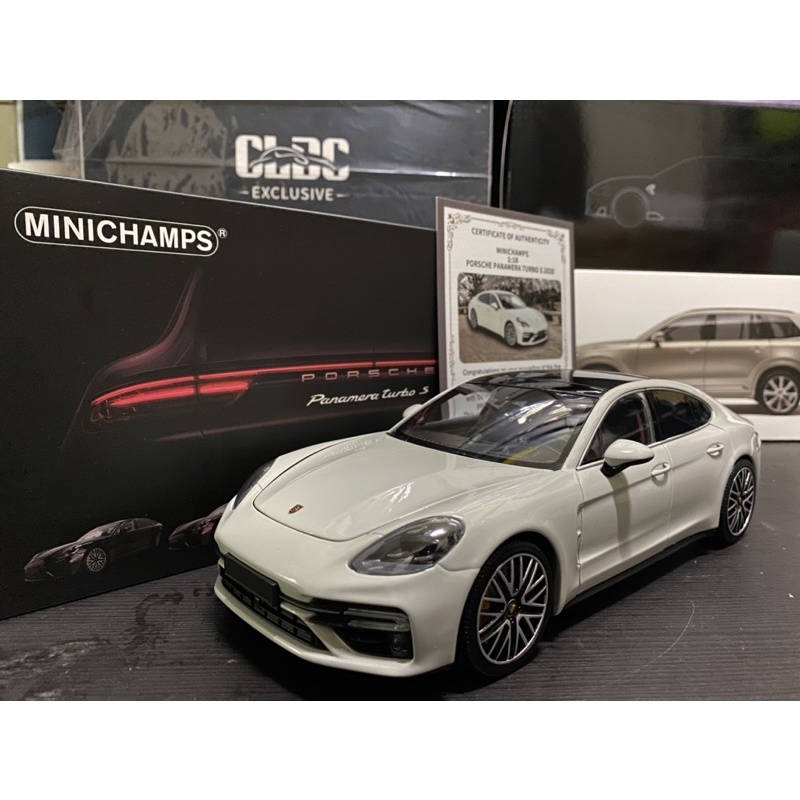 【E.M.C】1:18 1/18 Minichamps Porsche Panamera Turbo S 金屬模型 蠟灰