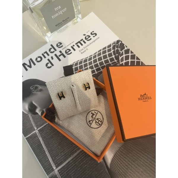 🇬🇧倫敦代購🇬🇧Hermes mini Pop H黑金耳環