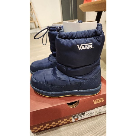 VANS 兒童 成人 深藍色防水雪靴 二手 christine701202