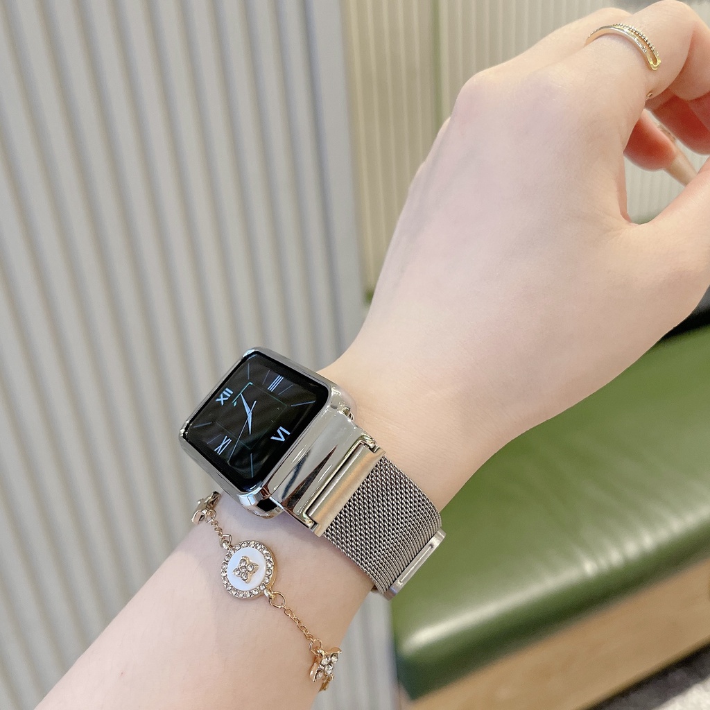 Xiaomi 手環7 Pro錶帶 米蘭磁吸錶帶 金屬錶帶+邊框 小米手環 7Pro 手錶帶 金屬殼 不鏽鋼替換腕帶