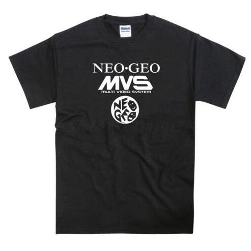 Neo Geo MVS Logo SNK Playmore AES街機乙烯基t恤棉t恤男夏季品牌t恤男t恤