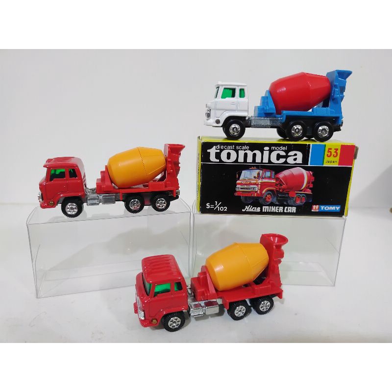 僅限sheng買家購買Tomy tomica 日野 53 水泥車 日本製 舊轆 合售品