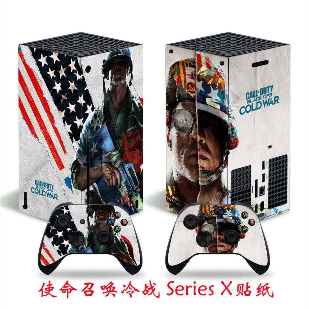 【🚀台灣熱賣🚀】使命召喚冷戰遊戲xboxseriesX貼紙貼膜 XSX痛貼xbox series X