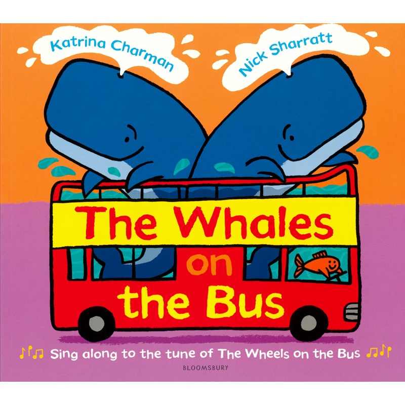 THE WHALES ON THE BUS｜英文故事繪本 歌謠繪本【麥克兒童外文書店】