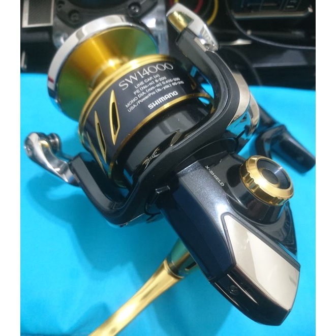 中古美品 SHIMANO 13 STELLA SW14000XG 紡車捲線器