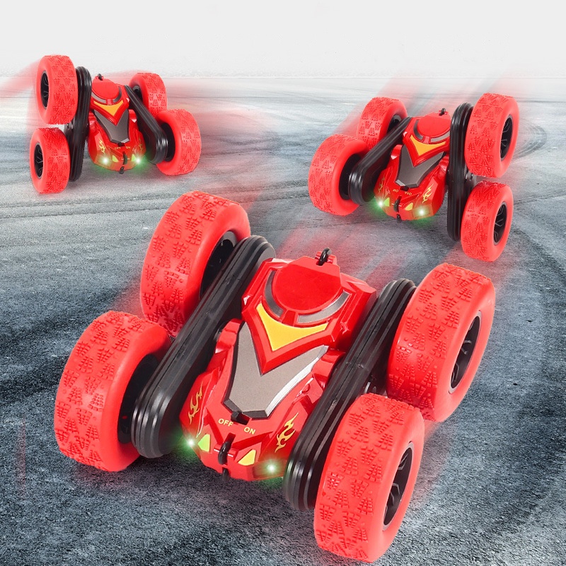 [🎀台灣現貨 ❤Baby Park❤] 旋轉翻滾翻轉車扭變特技車 兒童玩具 雙面特技車  玩具車 搖控車 兒童遙控車