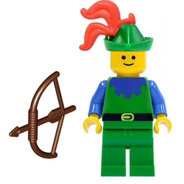 玩樂趣 LEGO樂高 1877 城堡系列 Forestman 二手人偶 cas133