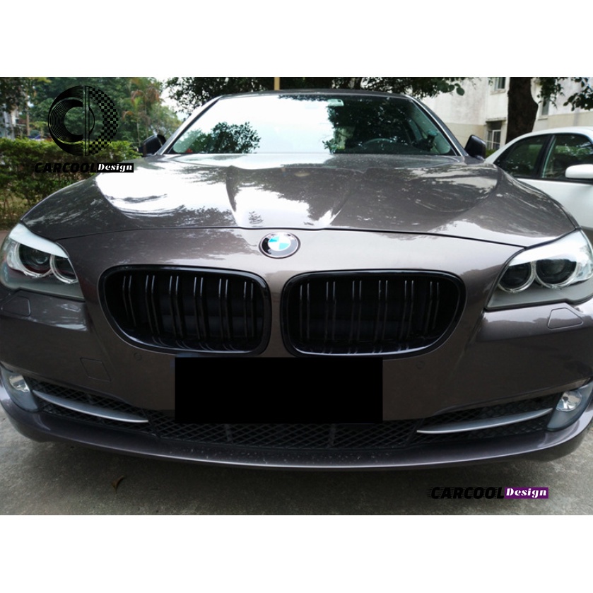 BMW寶馬5系 F10 升級高品質雙線款亮光黑啞光黑水箱罩中網