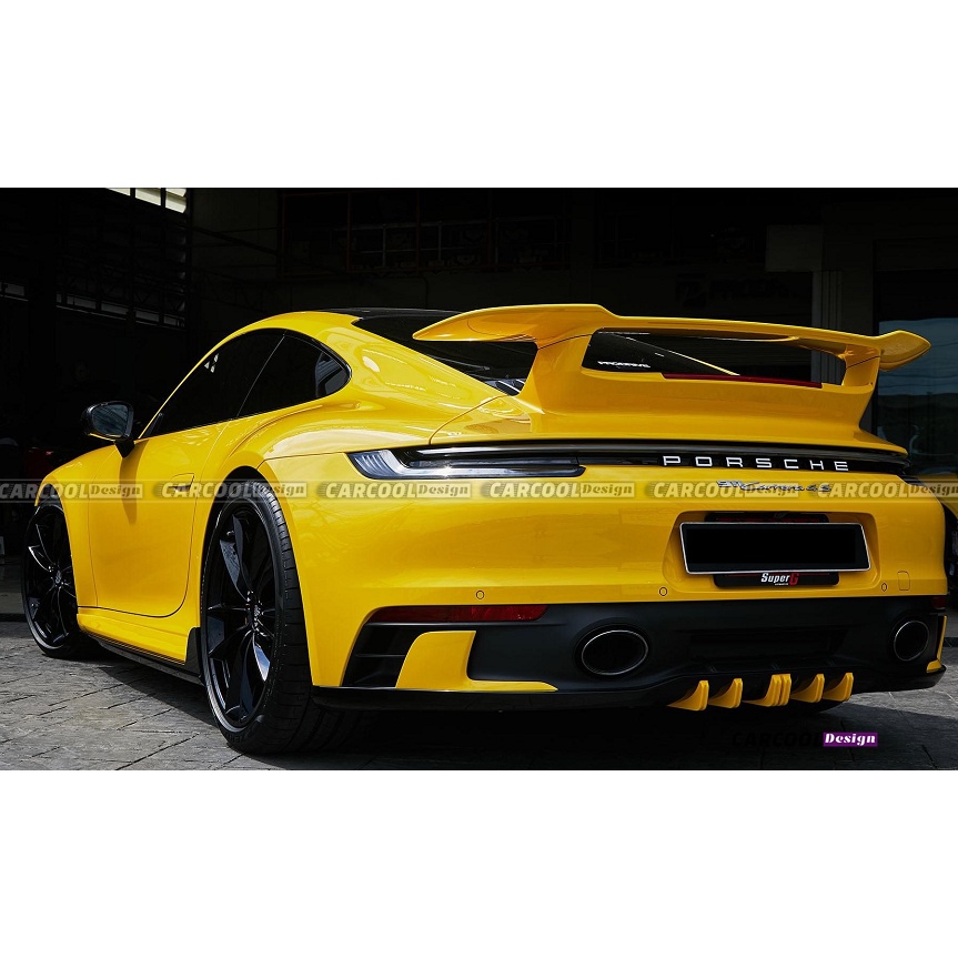 【乾碳】適用Porsche保時捷 911 carrera/carrera s 升級高品質乾式碳纖維SD款大尾翼