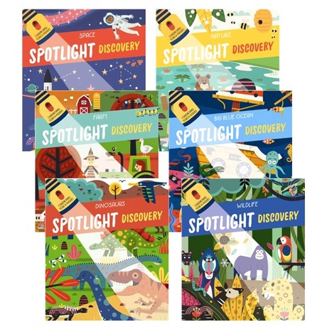 Spotlight Discovery手電筒膠片書 (精裝硬頁書)(共6本)/Yoyo Books【禮筑外文書店】