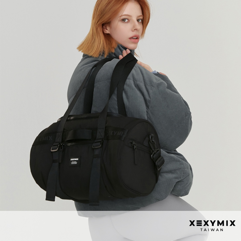 XEXYMIX XEB215I (共2色 黑/粉) 圓筒運動健身包 側包 側背包 XEB 215 不再補貨