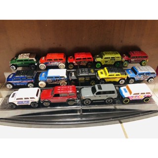 全部14臺 含展示盒 1/64 1:64 模型車 風火輪 悍馬車 越野車 吉普車 大腳車 Rockster 多美