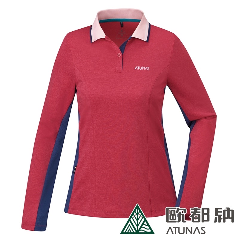 歐都納A-P1828W 女款長袖排汗POLO衫尺寸：XL