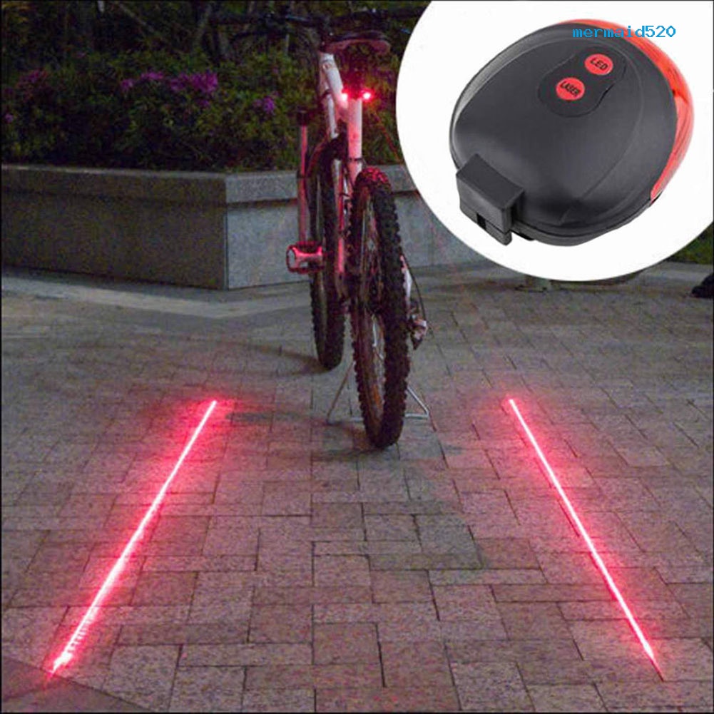 【戶外騎行】腳踏車雷射尾燈T3安全警示燈山地車騎行裝備5LED圓型飛碟