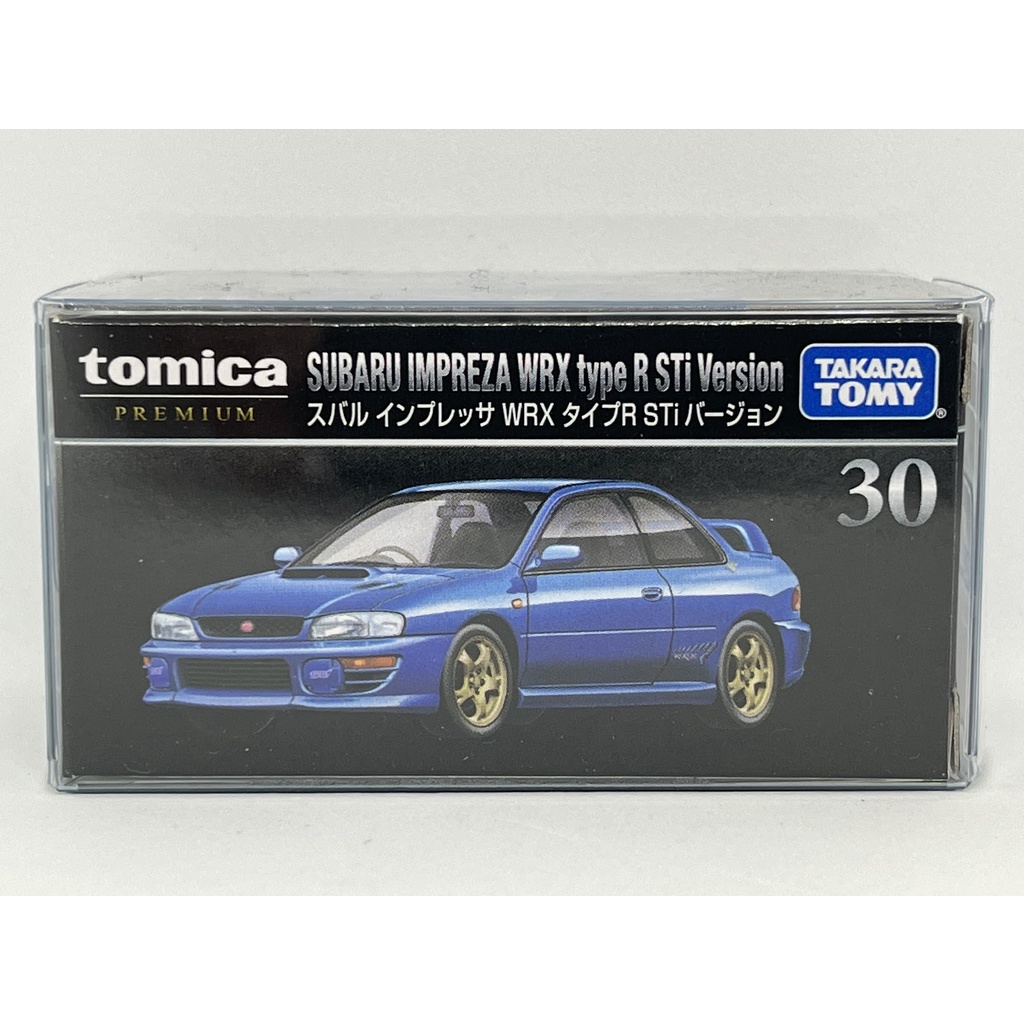 ～阿元～ Tomica NO.30 黑盒 Subaru Impreza WRX Type R 多美小汽車 贈收納膠盒