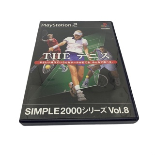 PS2 - Simple 2000 Series Vol. 8: The Tennis - 日版 盒裝 無說明書 二手